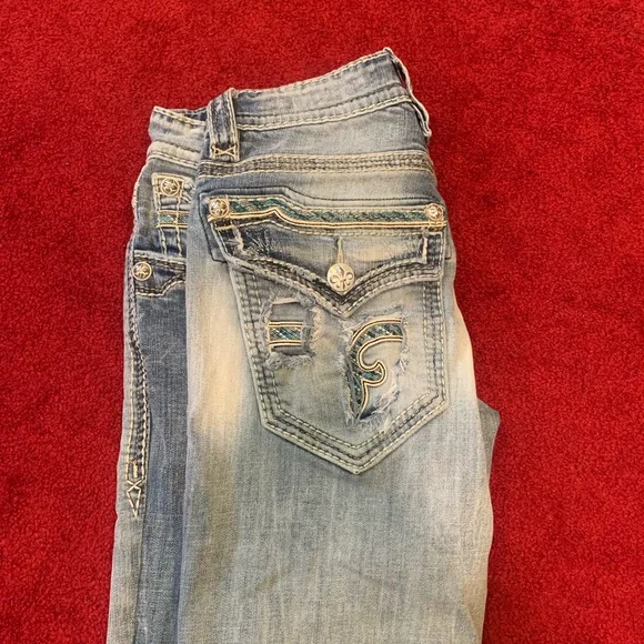 Rock Revival Jeans Mens Tom Straight 31 in perfect condition and hardly worn